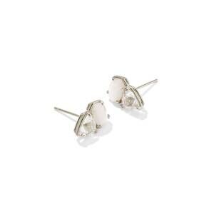NEW KENDRA SCOTT women's tatum stud earrings in silver
